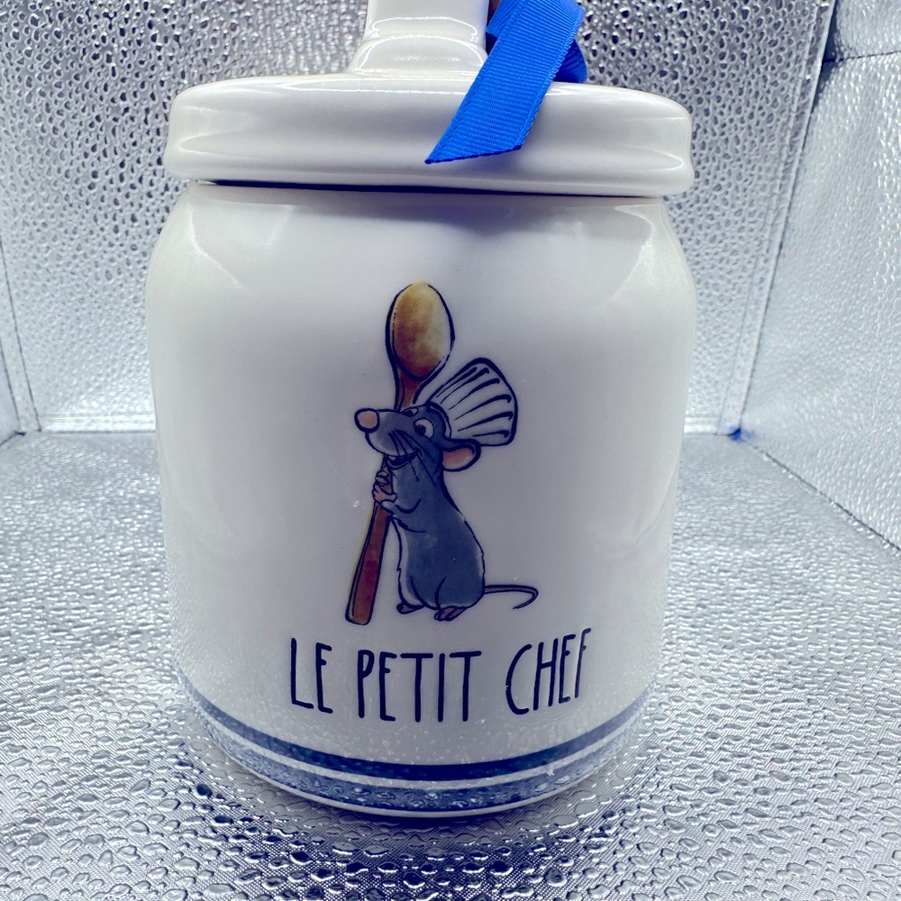 Rae Dunn LE PETIT CHEF Ratatouille Small Canister w/ Lid Artisan Collection NEW!